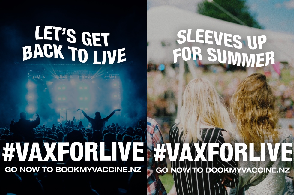 #VaxForLive: The Aotearoa live entertainment industry launches national vaccination campaign